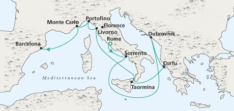 Mediterranean Serenity Rome to Barcelona